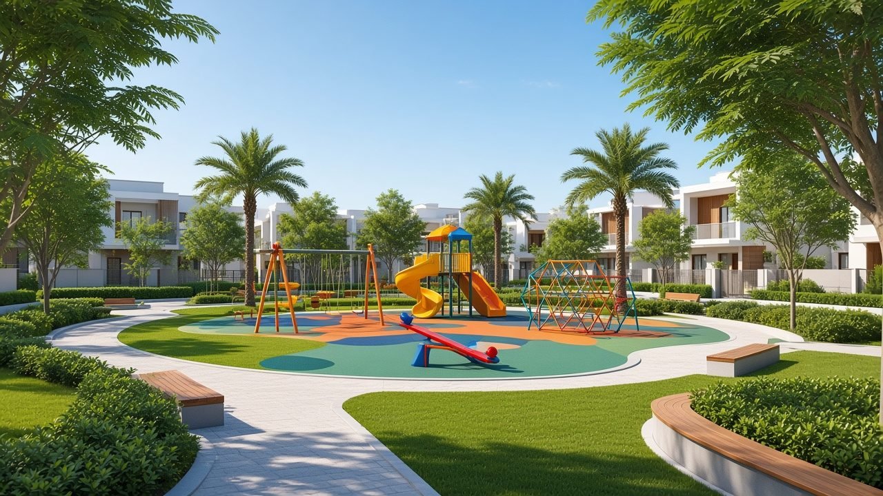 Children’s park with play area (artist’s impression)